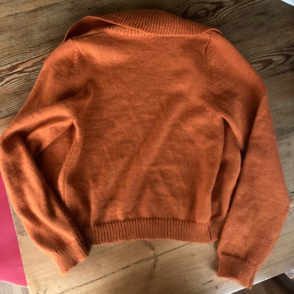 TACH Sweaters Tach Clothing Cisne Cardigan Sweater Orange Small